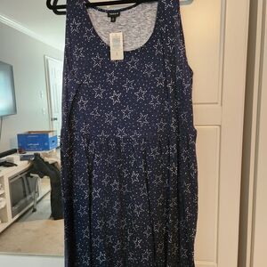 Torrid Midnight Blue Starry Sleeveless Top